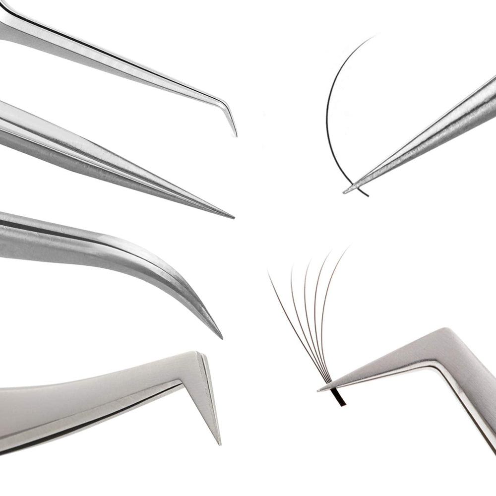 Genuine VETUS 39-SA tweezers for eyelash extensions, SILVER