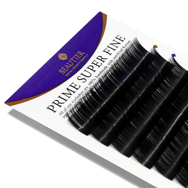 Beautier Super Fine eyelash extensions ONE SIZE TRAY, D-0.10