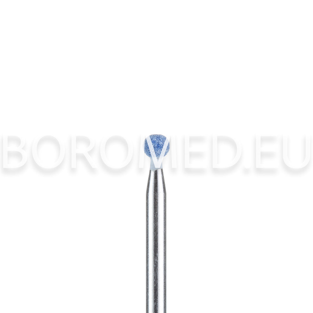 Polishing bit for manicure and pedicure CU19 STONE, Small BALL, Blue