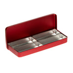 Metal autoclavable BOX for bits, RED