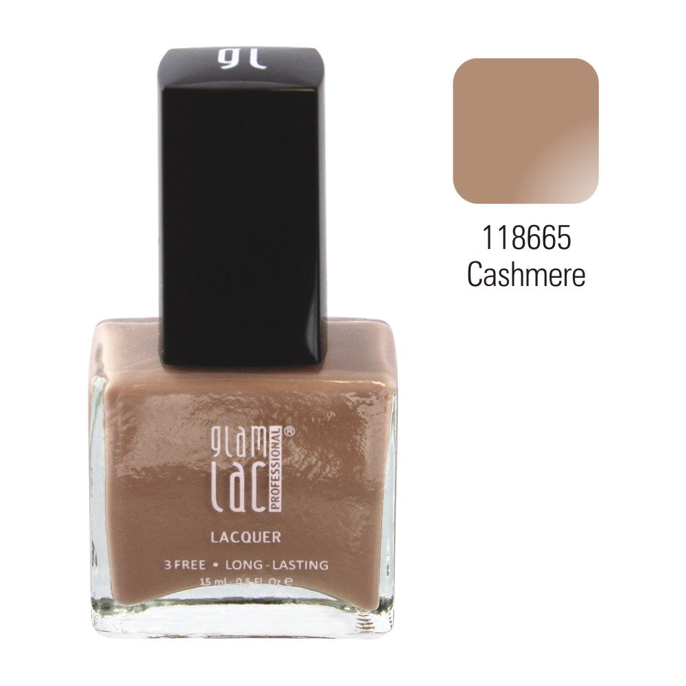 GlamLac gel effect nail lacquer polish 15 ml, 118665 CASHMERE