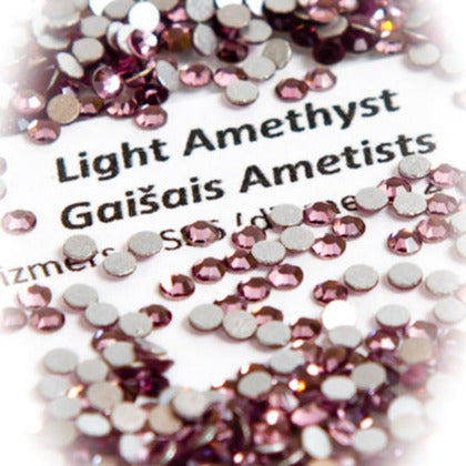 Flatback crystals for lash & nail, LIGHT AMETHYST