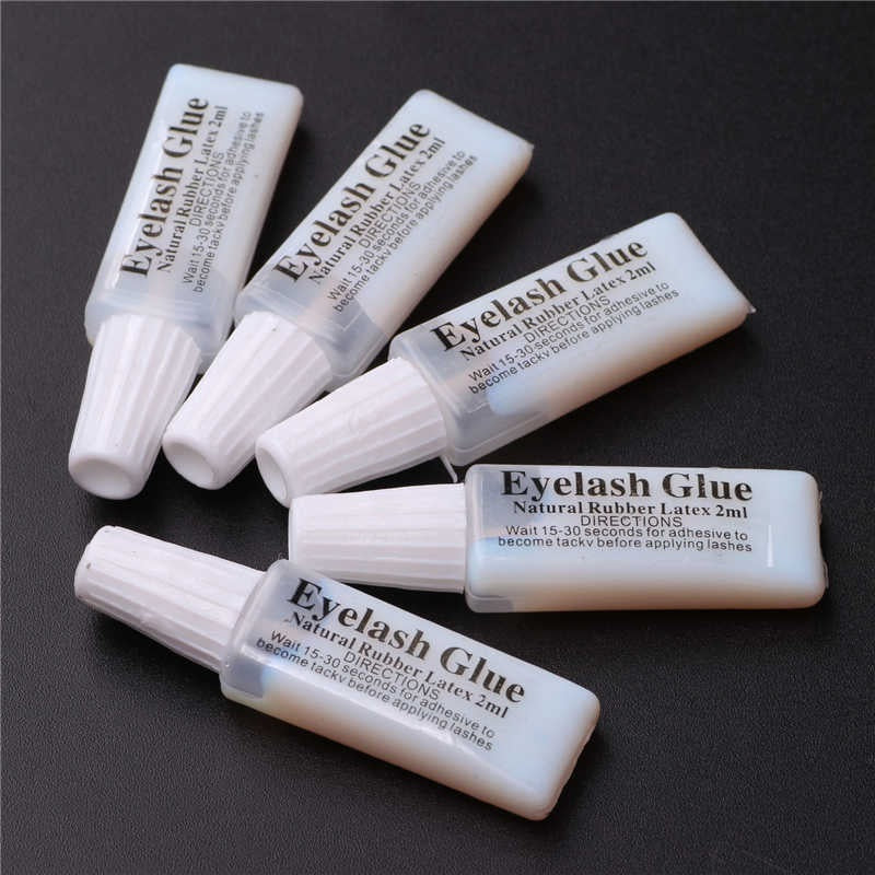Eyelash adhesive for flare & cluster lashes waterproof 2 ml, WHITE or BLACK
