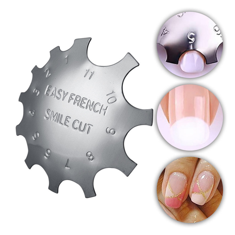 GlamLac French Cut Nail metal form, 2 types