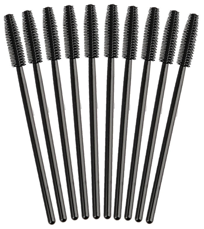 Silicone mascara brush for lashes & brows, BLACK