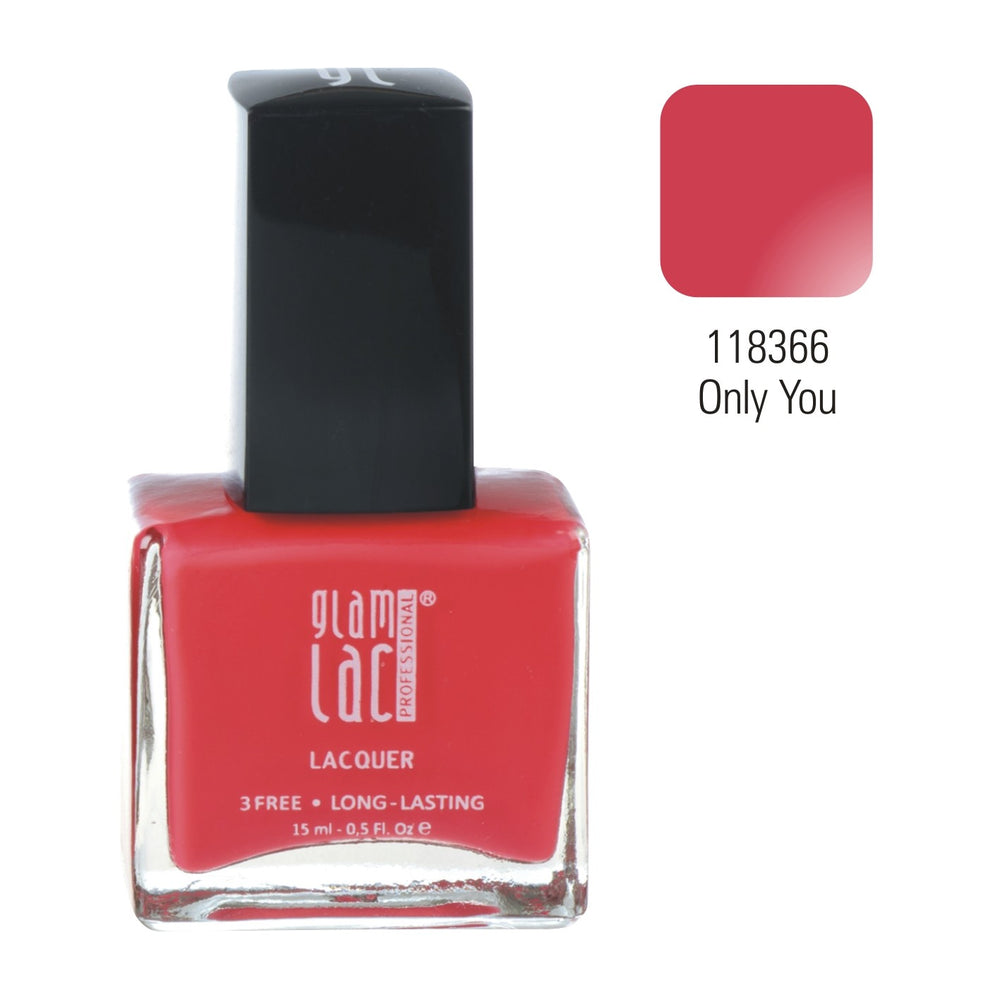 GlamLac gel effect nail lacquer polish 15 ml, 118366 ONLY YOU