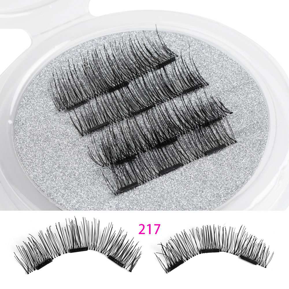 Magnetic eyelashes reusable, 4 pieces/2 pair