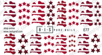 BIS Pure Nails water slider nail design sticker decal LATVIA SYMBOLS, E77