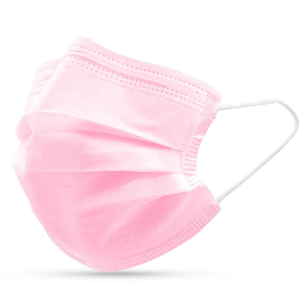 Protective face mask 3-play, PINK