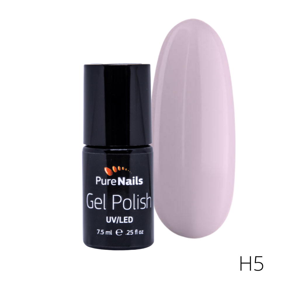 BIS Pure Nails UV/LED gēla laka 7.5 ml, HEMAfree, BARE NUDE H5