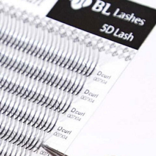 BL Lashes premade 5D Volume fans, D-0.07-14 mm