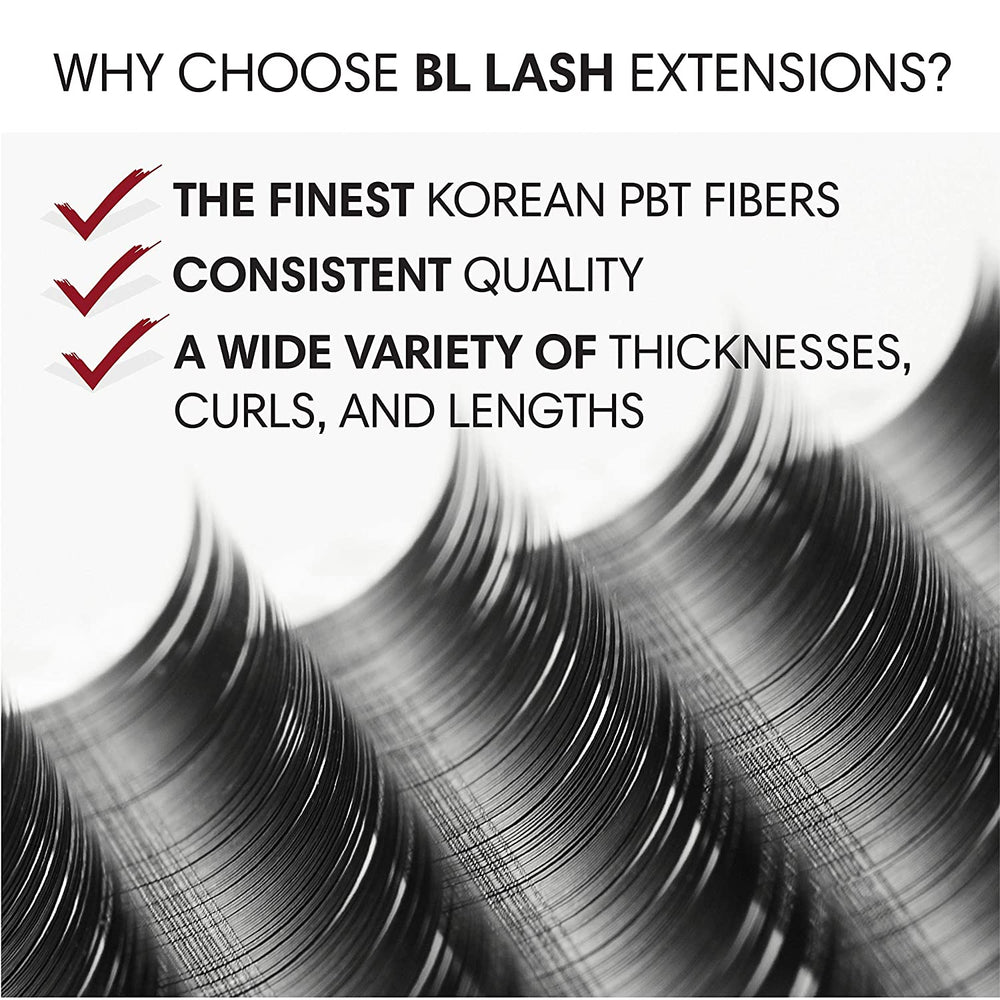 BL Lashes Mink eyelash extensions ONE SIZE - J - 0.25, FINAL SALE