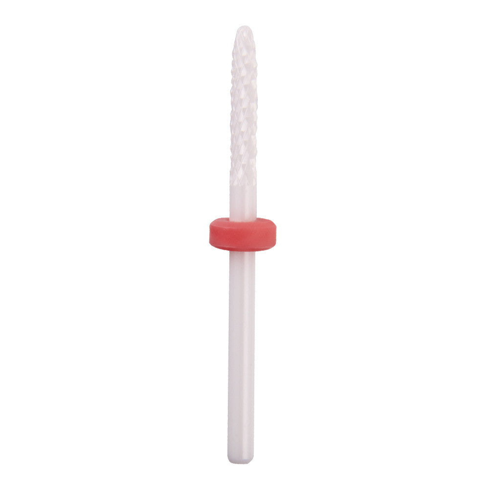 Ceramic nail file bit for manicure and pedicure, red FLAME
