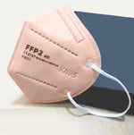 Medicīniskais respirators KN95 FFP2, maigi rozā tonis