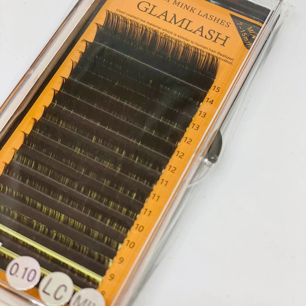 GlamLash skropstas pieaudzēšanai LC-0.15-MIX, 7-15 mm