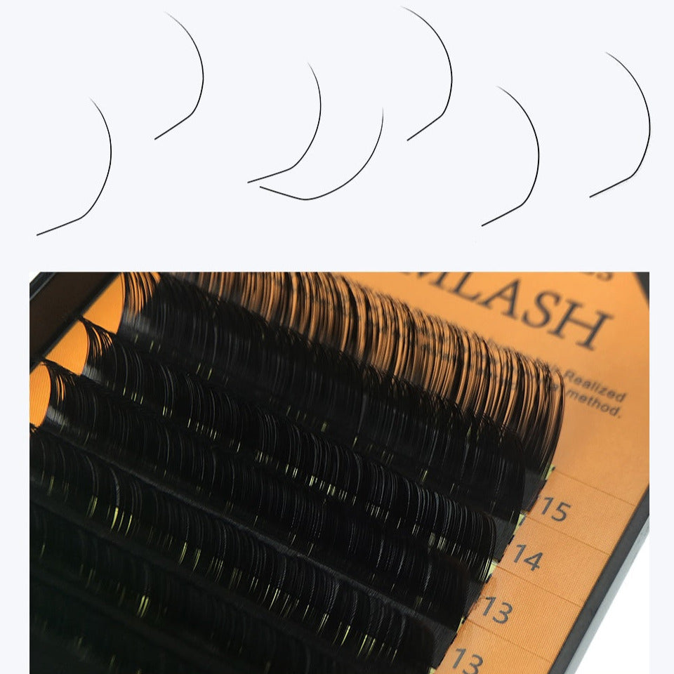 GlamLash eyelash extensions LC-0.12-MIX 7-15 mm