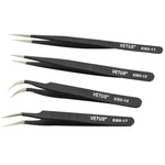 Genuine VETUS ESD-10 tweezers for eyelash extensions, BLACK