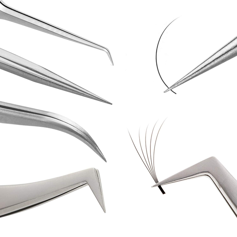 Genuine VETUS ST-12 tweezers for eyelash extensions, SILVER