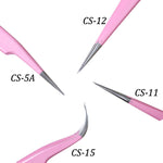 Genuine VETUS CS-12 tweezers for eyelash extensions, PINK