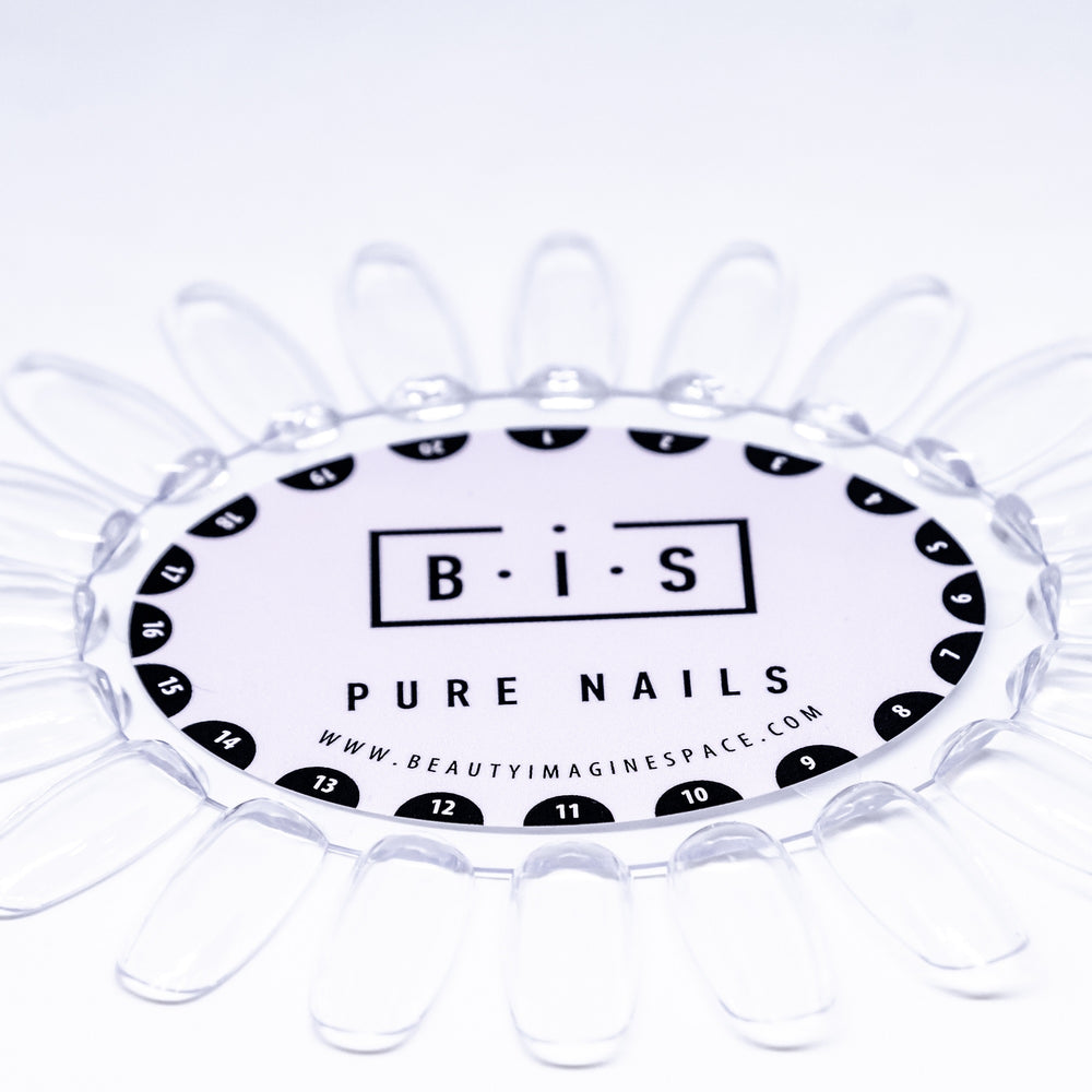 BIS Pure Nails nagu displejs 20 tipši, caurspīdīgs
