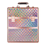 Beauty suitcase 3D design XL, HOLO ROSE GOLD
