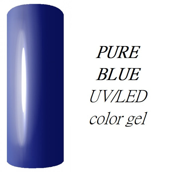 UV/LED krāsu gēls nagu pieaudzēšanai un modelēšanai Pure Blue, finālā izpārdošana!