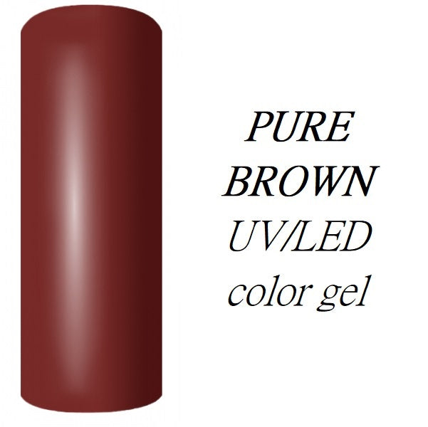 UV/LED krāsu gēls nagu pieaudzēšanai un modelēšanai Pure Brown, finālā izpārdošana!
