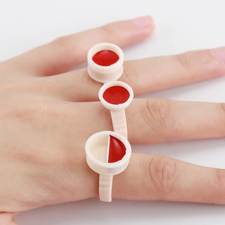 Soft silicone rings for permanent make-up & tattoo