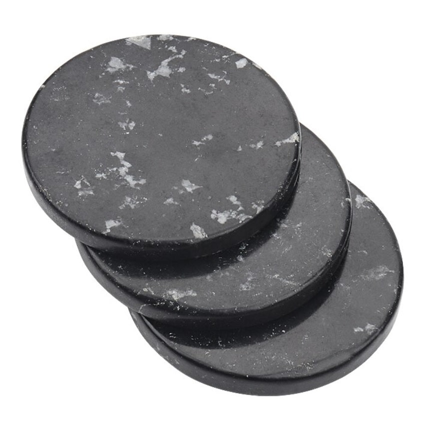 Blink Lash Jade stone glue pad ROUND black, 50 mm