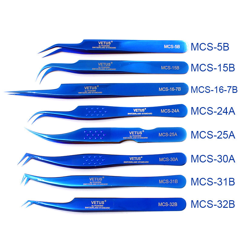 VETUS MCS-24A PRO tweezers for eyelash extensions