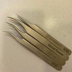 LashArt Precision Tweezers for eyelash extensions, 4 different kinds