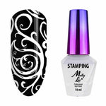 Molly Lac design polish for Konad nail stamping art WHITE, 10ml