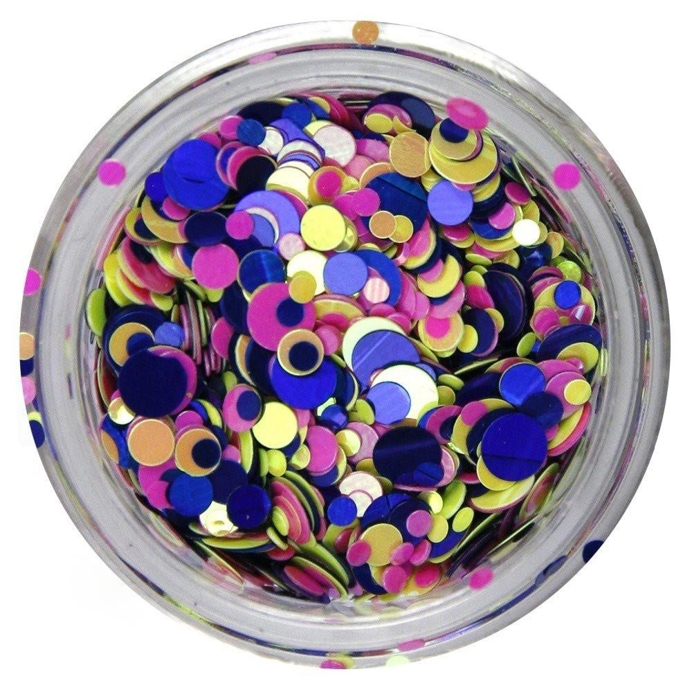 Nagu dizaina apaļi konfetti, dažādas krāsas