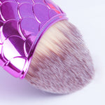 Nail dust cleaning brushes fish tale, MAGENTA