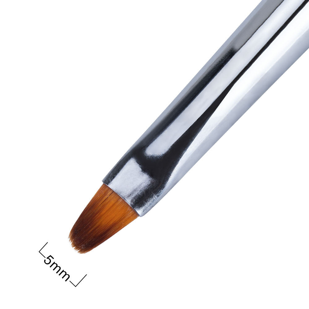 Brush for nail modeling with circons, BLACK or WHITE