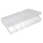 Nail TIPS clear compartment storage box, EMPTY