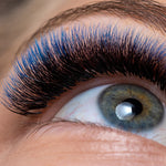 Xclusive Lashes Ombre black + blue eyelash extensions MIX, C shape