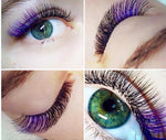 BL Lash OMBRE lashes for eyelash extensions black + violet, 1 line