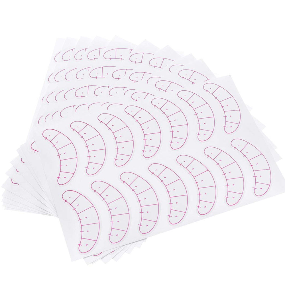 Lint free paper eyelash glue stickers, 20 pieces