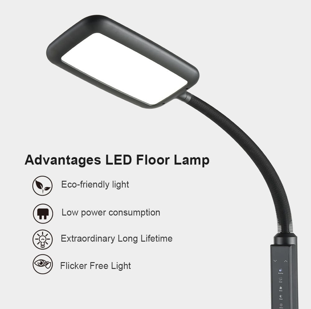 Beauty Salon LUX LED SL003 grīdas un galda lampa, ar USB lādētāju