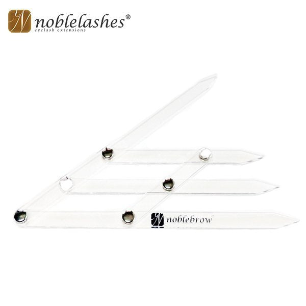 Noble Lashes folded ruler caliper for eyebrow mapping