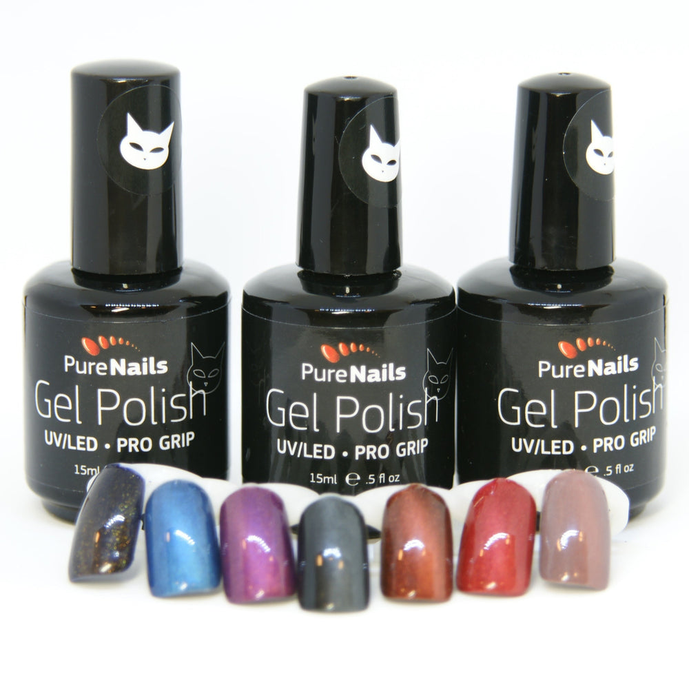 BIS Pure Nails gēla laka CAT EYE dažādas krāsas, 15 ml