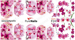 BIS Pure Nails slider nail design sticker decal ORCHID, F24