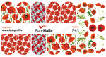 BIS Pure Nails slider nail design sticker decal FLOWERS, E12, F09, F13, F16, F17, F43 and F55