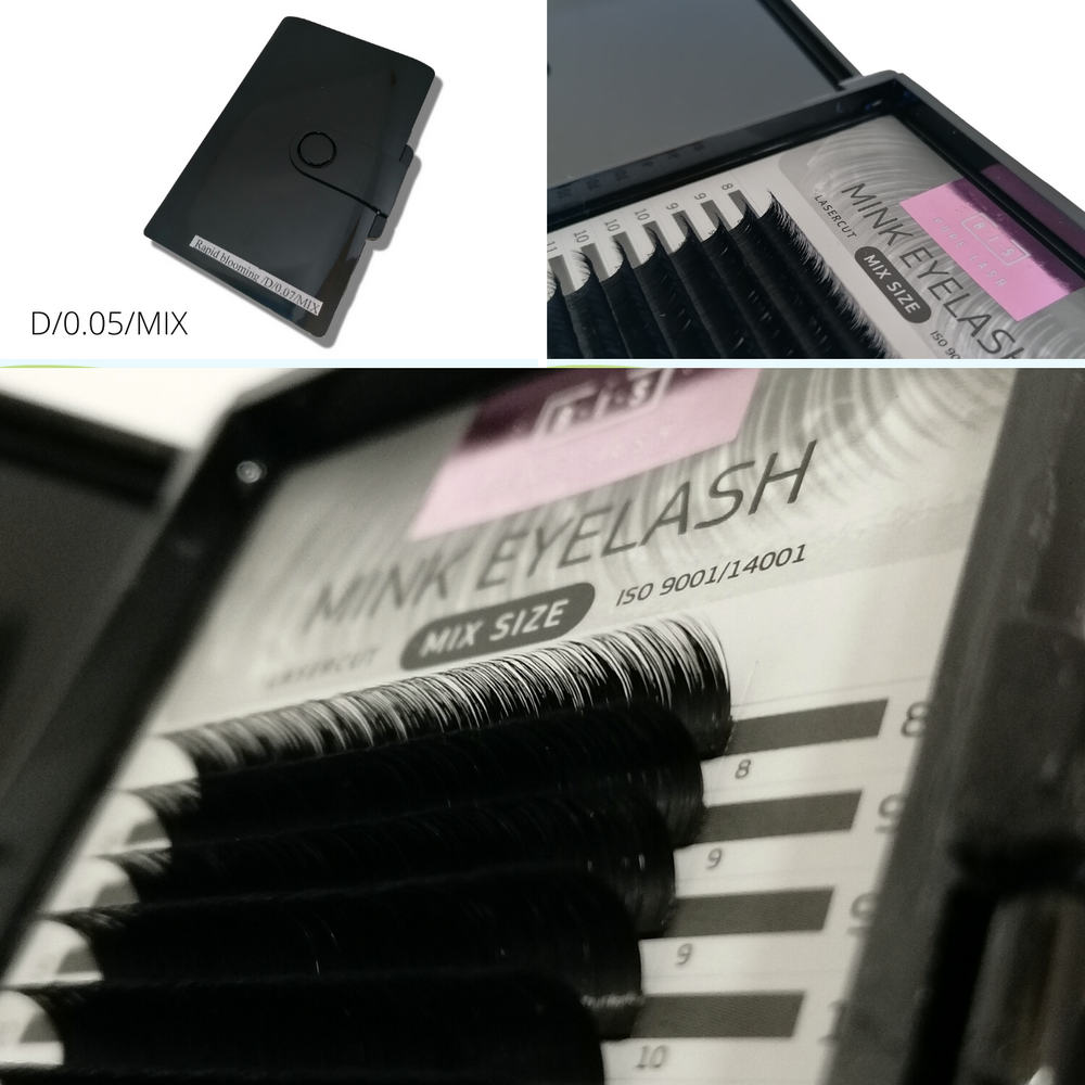 BIS Pure Lash Rapid Blooming Easy Fan eyelash extensions, D/0.05/MIX