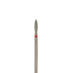 DIAMOND nail bit FLAME semicircular tip (red) 244