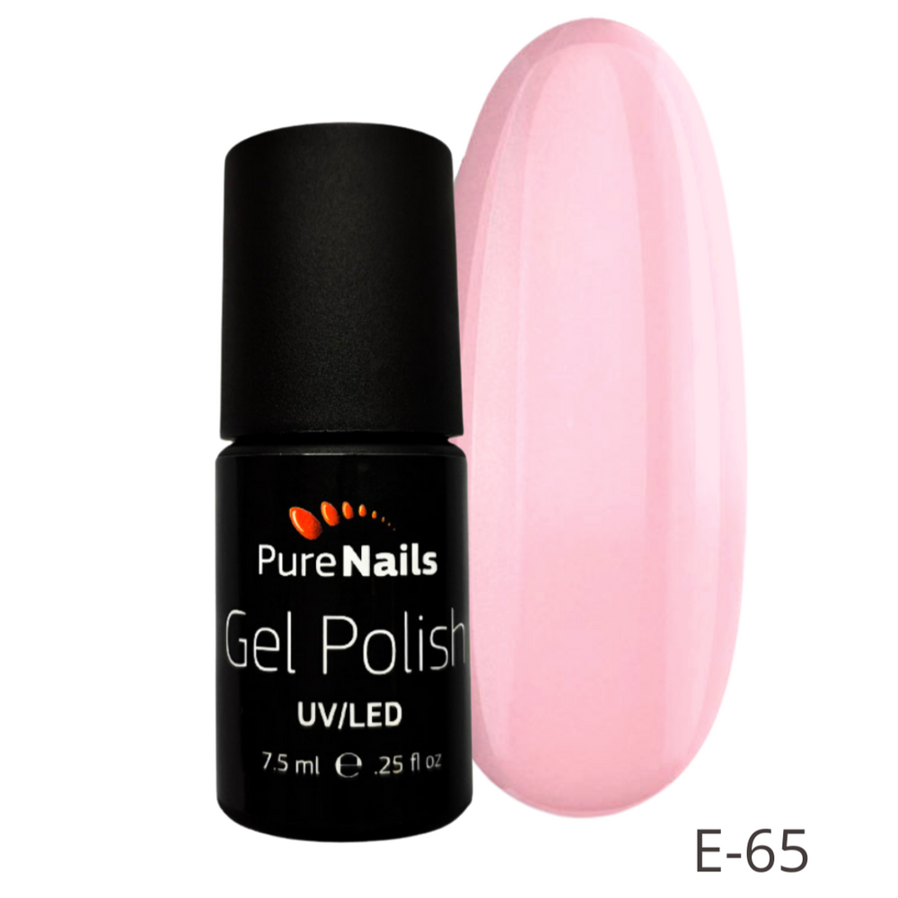 BIS Pure Nails UV/LED gēla laka 7.5 ml, KALNU KRISTĀLS E65
