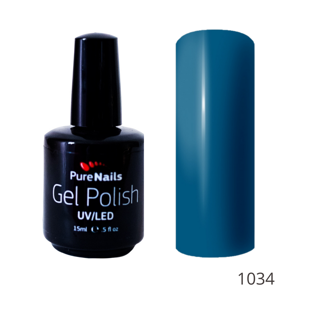 BIS Pure Nails UV/LED gēla laka 15 ml, 1034 OCEAN GREEN