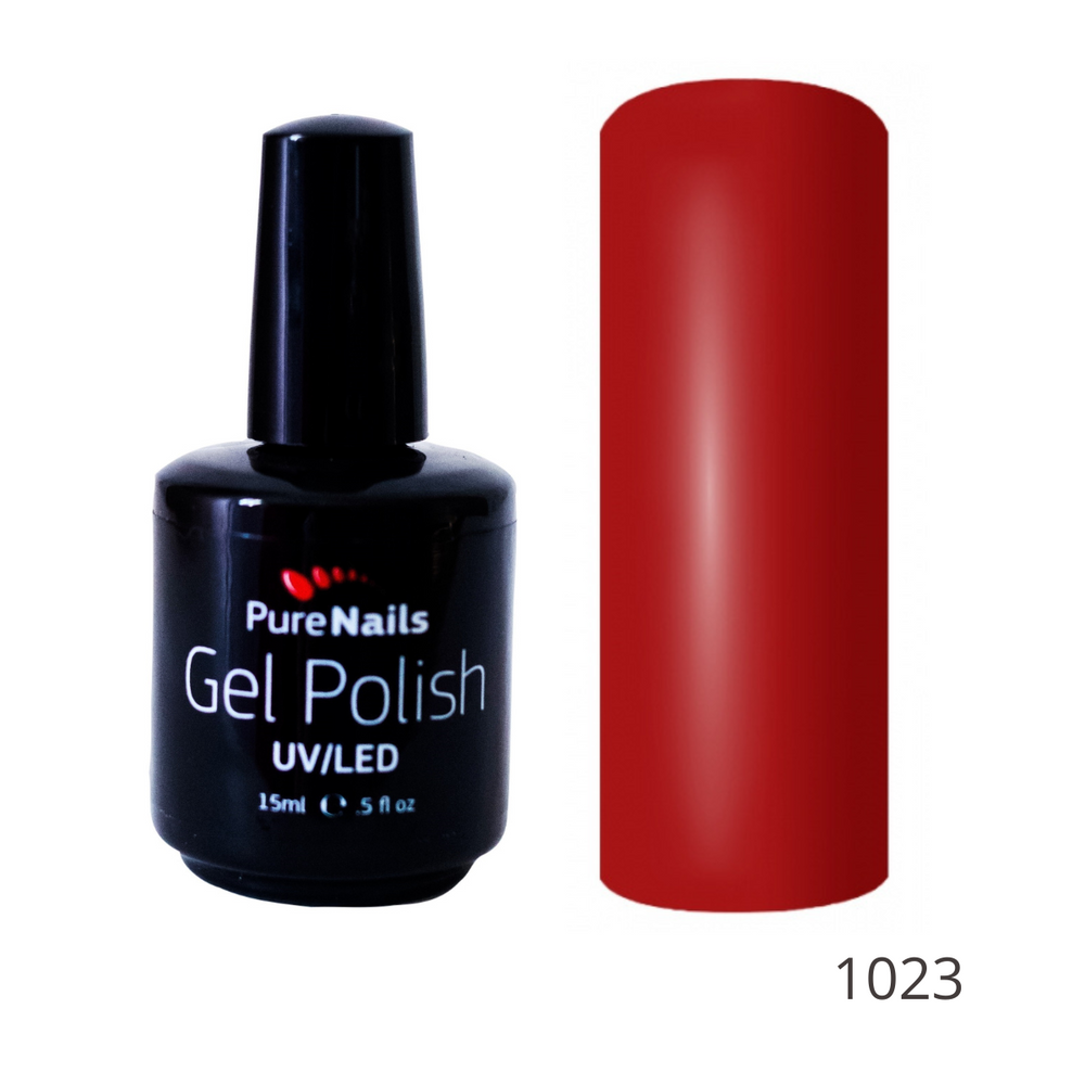 BIS Pure Nails gēla laka 15 ml, 1023 sarkana