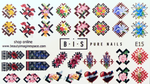 BIS Pure Nails slider nail design sticker decal LATVIA, E15